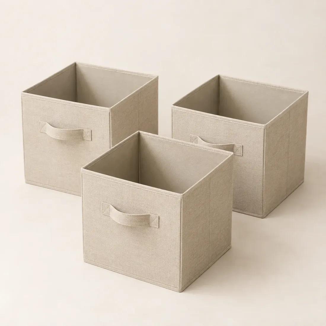 Folding Fabric Box Set of 3 · Medium — product photo