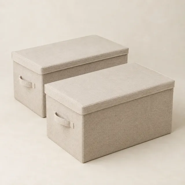 Folding Lidded Box Set of 2 · Large — product photo