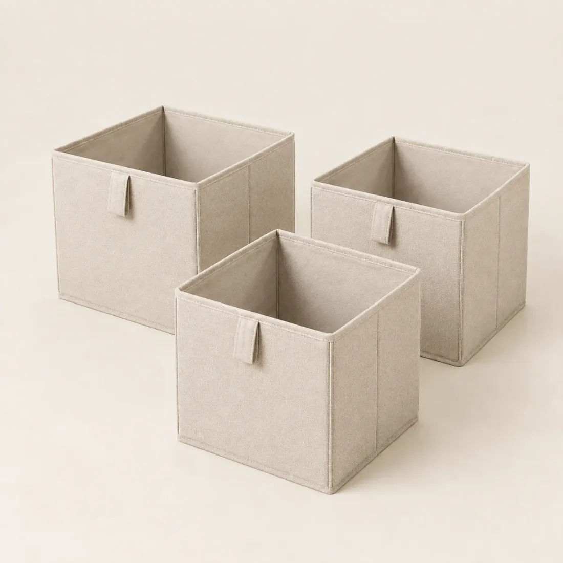 Collapsible Drawer Cube Set of 3 — Oat