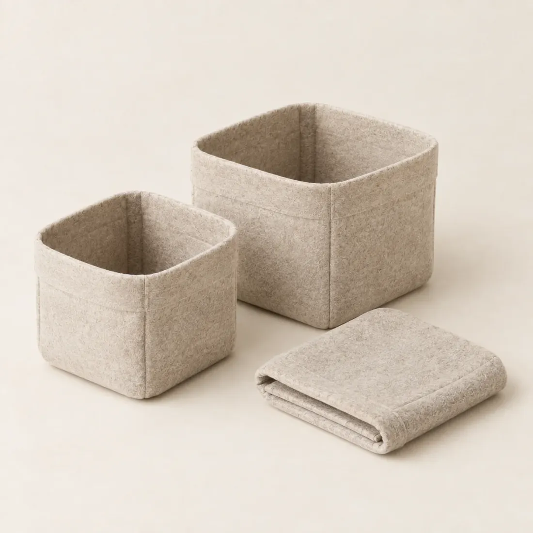 Folding Shelf Bins Set of 3 · Small — second view