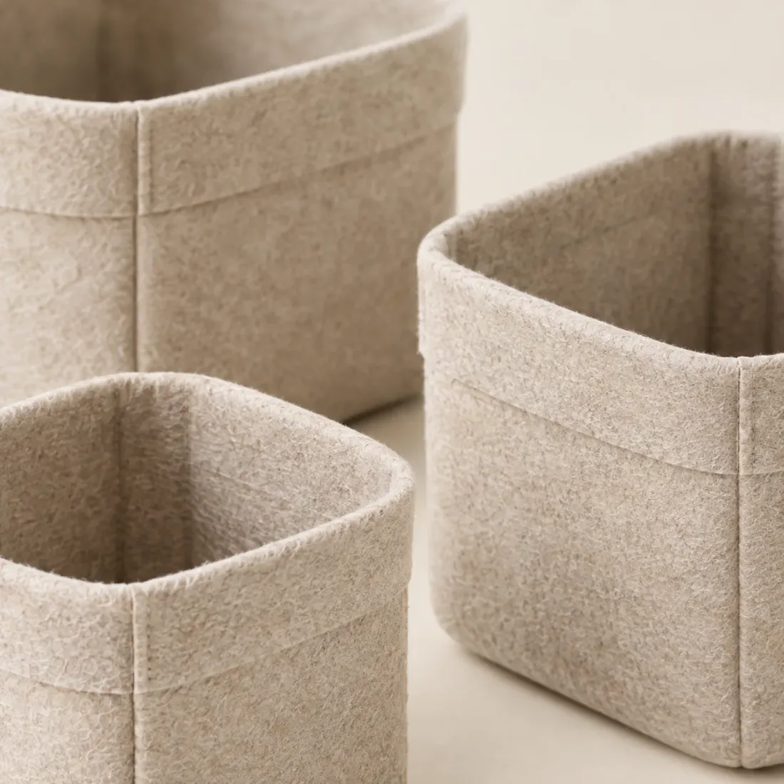 Folding Shelf Bins Set of 3 · Small — detail