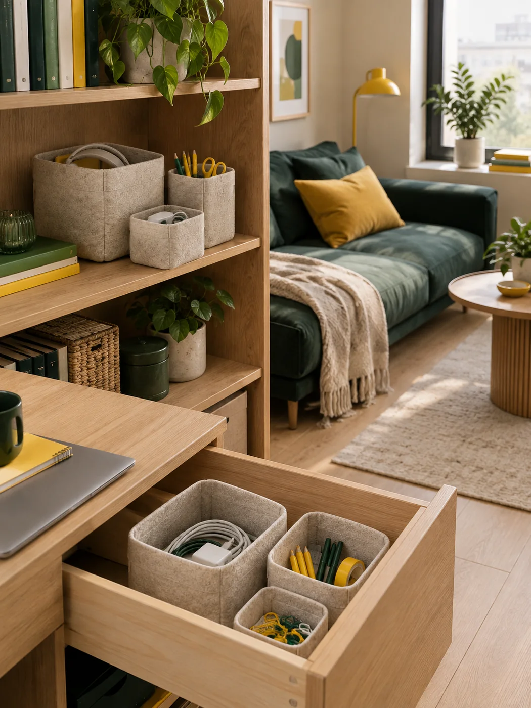 Folding Shelf Bins Set of 3 · Small — in a small home