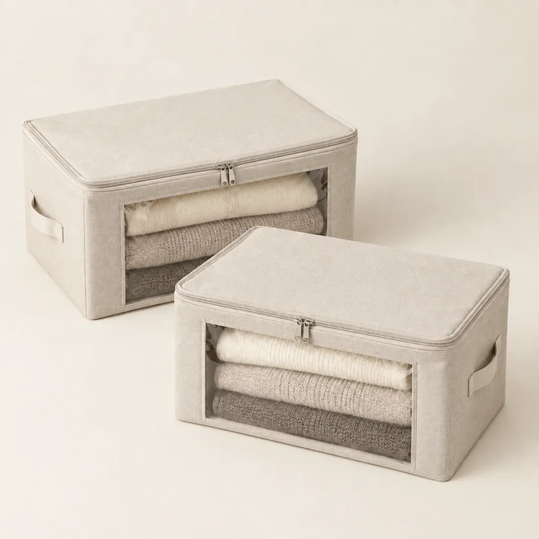 Folding Sweater Box Set of 2 — Oat