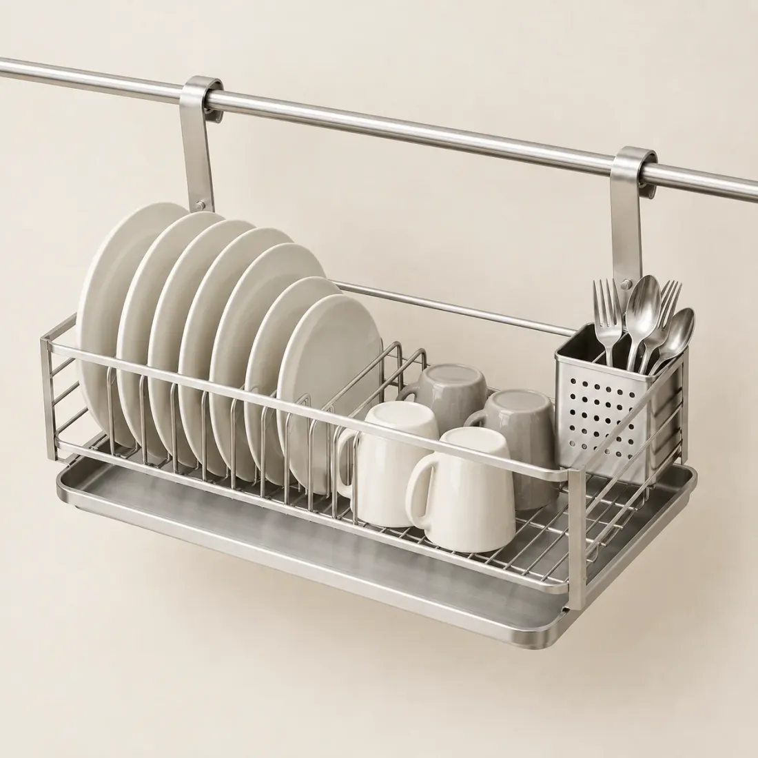 Rail Dish Drying Shelf — second view