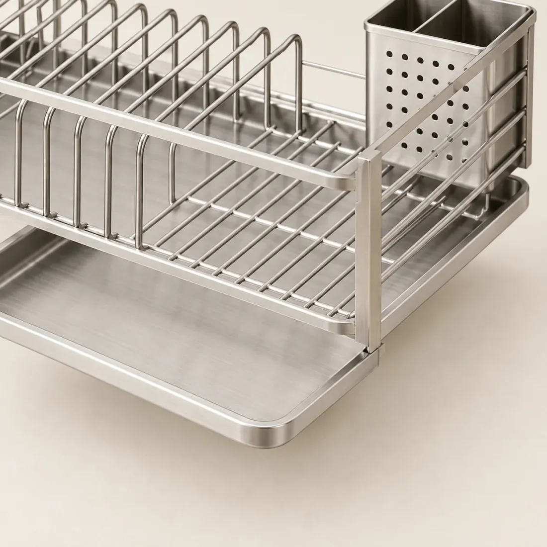 Rail Dish Drying Shelf — detail