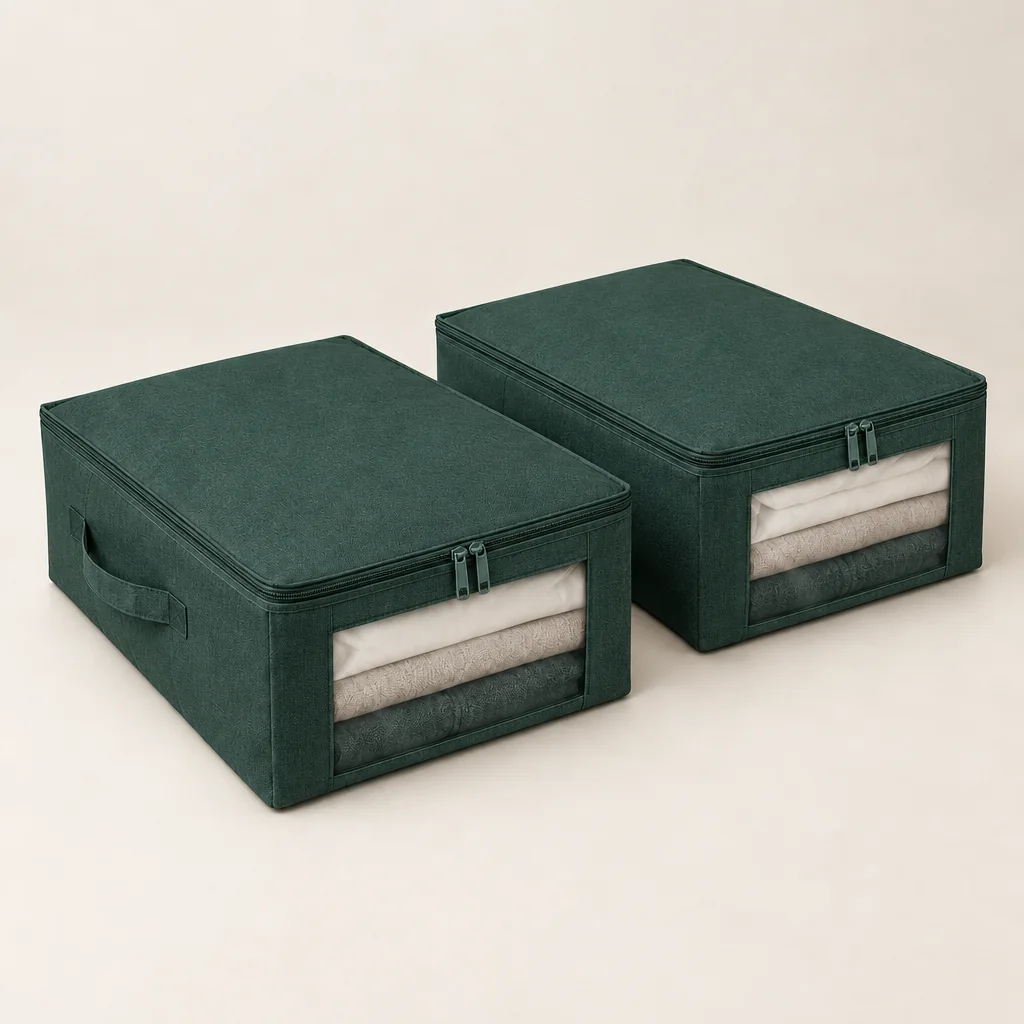 Zip Under-bed Bag Set of 2 · 60 L — Spruce
