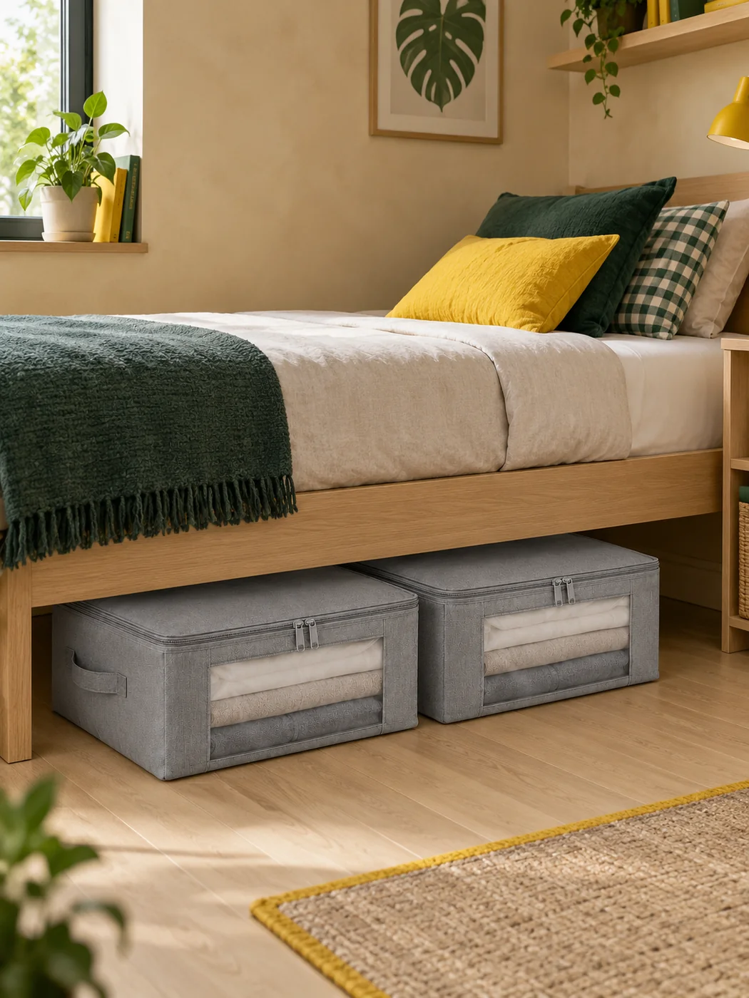 Zip Under-bed Bag Set of 2 · 60 L — in a small home