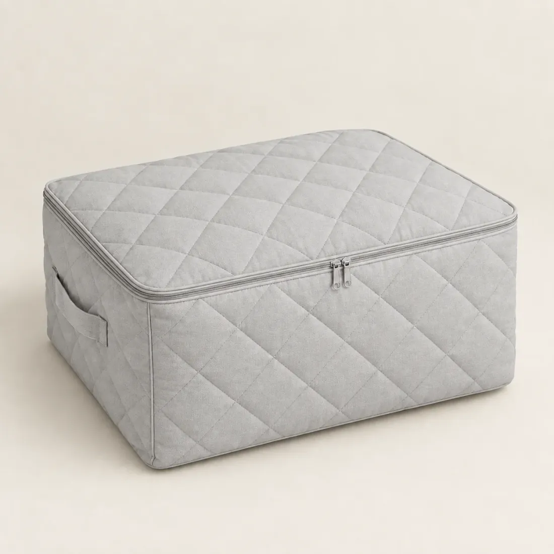 Quilted Duvet Under-bed Bag — Fog Grey