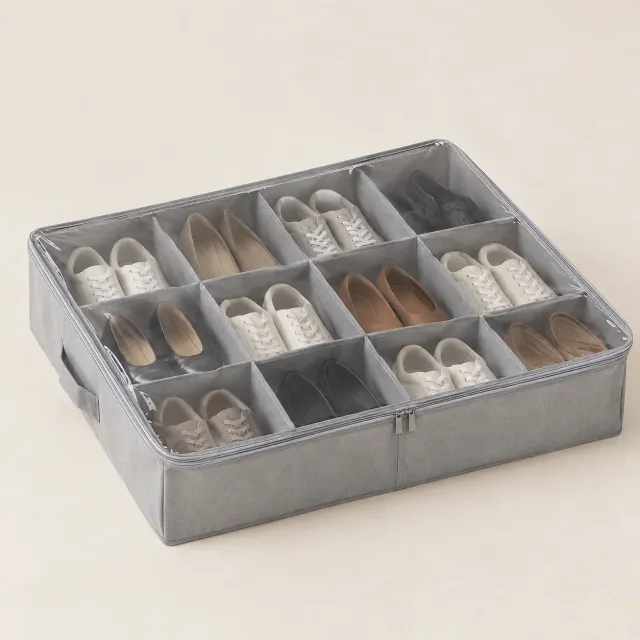 Under-bed Shoe Organizer · 12 Pairs — product photo