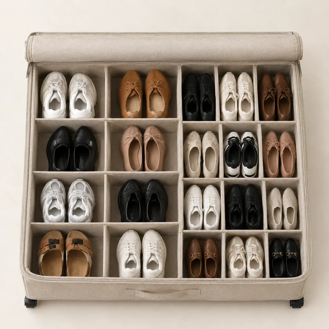 Rolling Under-bed Shoe Drawer · 16 Pairs — second view