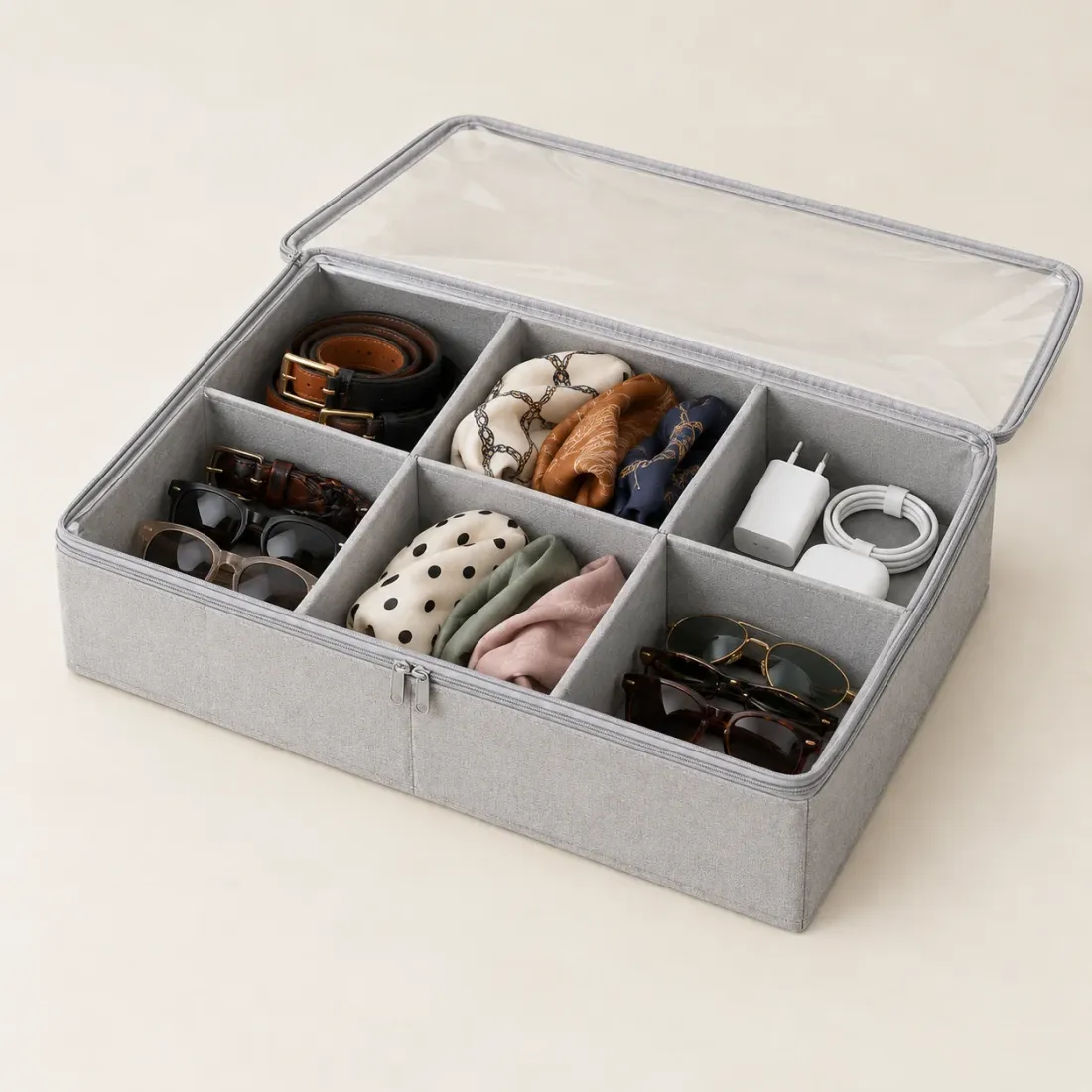 Under-bed Divided Box · 6 Sections — second view