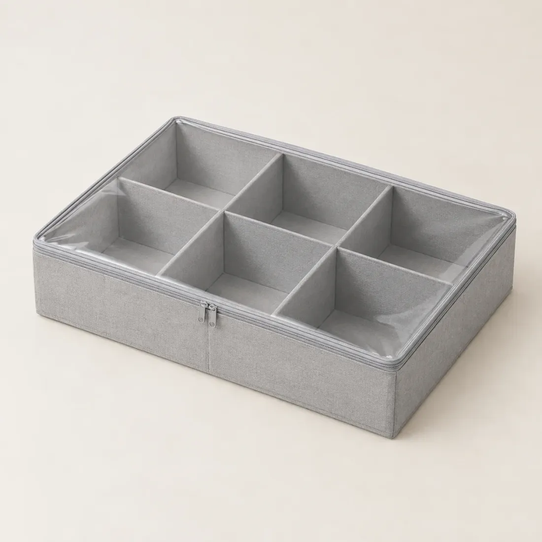Under-bed Divided Box · 6 Sections — product photo