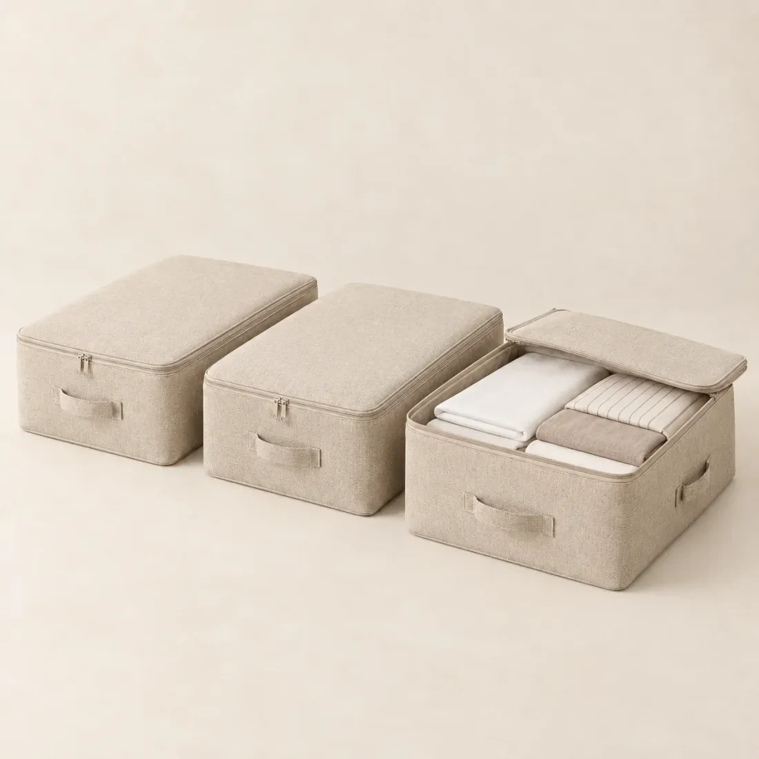 Under-bed Linen Box Set of 3 — second view