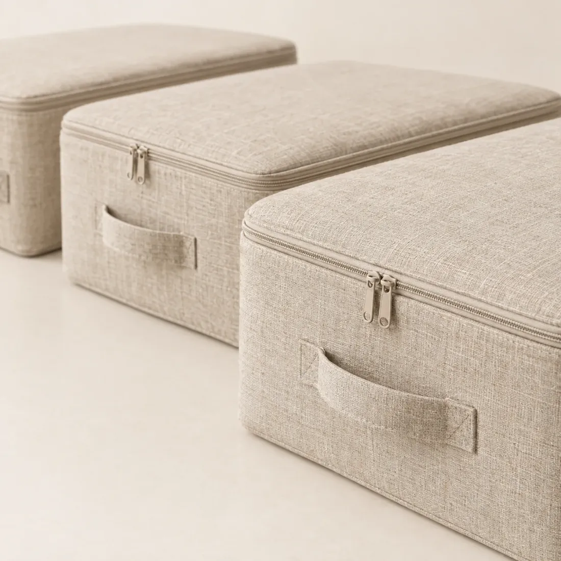 Under-bed Linen Box Set of 3 — detail