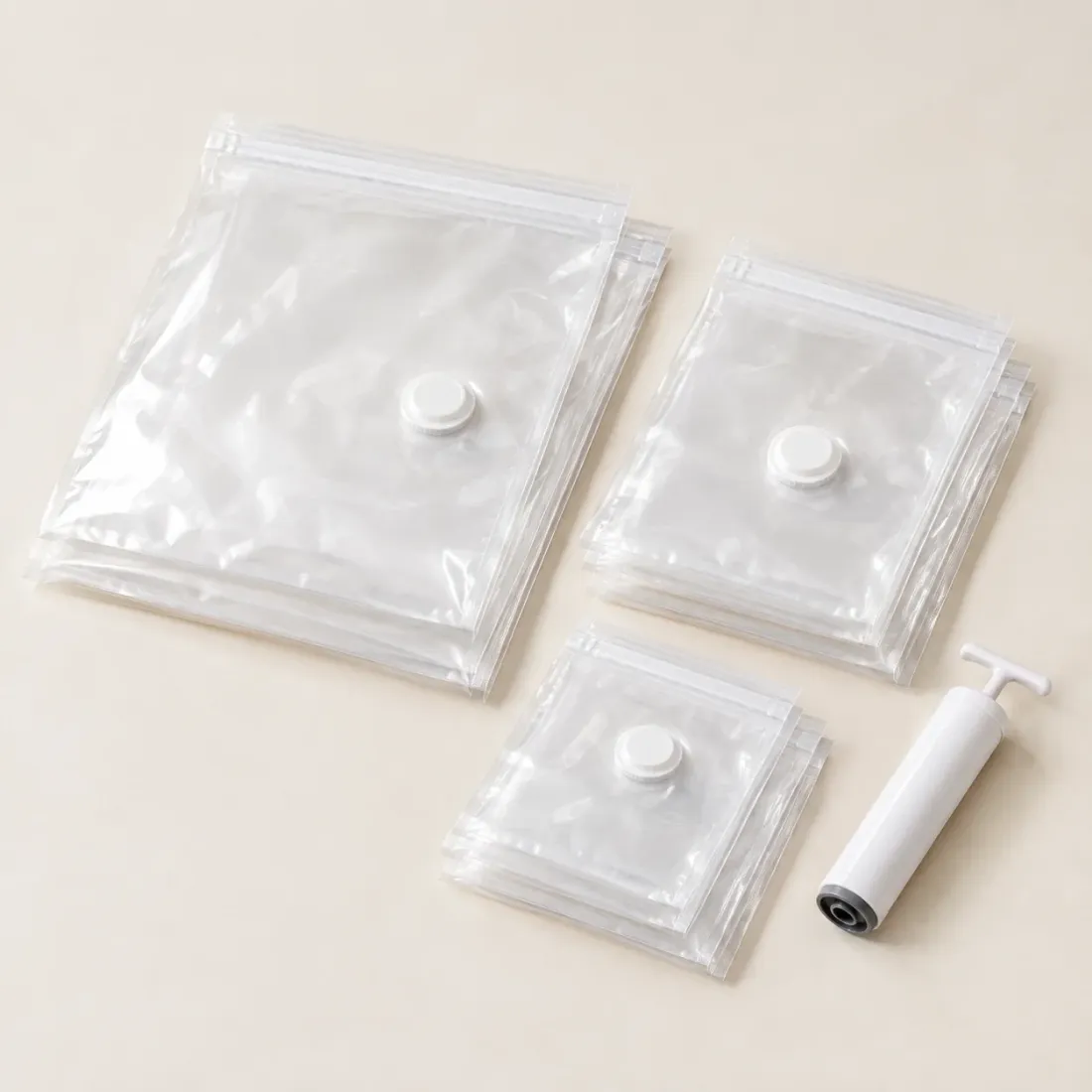 Vacuum Bags Set of 6 + Hand Pump — product photo