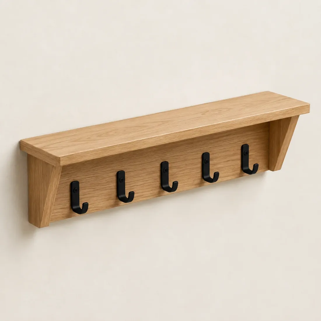 Entryway Wall Rail with Shelf — product photo