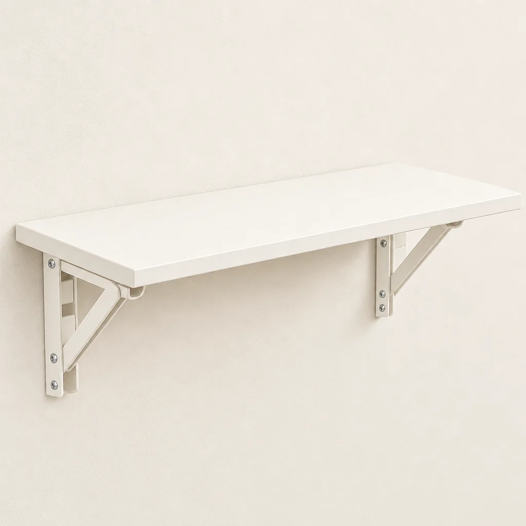 Wall-mounted Fold-down Shelf — Warm White