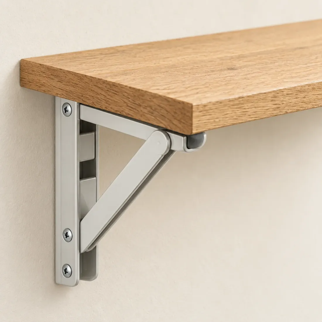 Wall-mounted Fold-down Shelf — detail